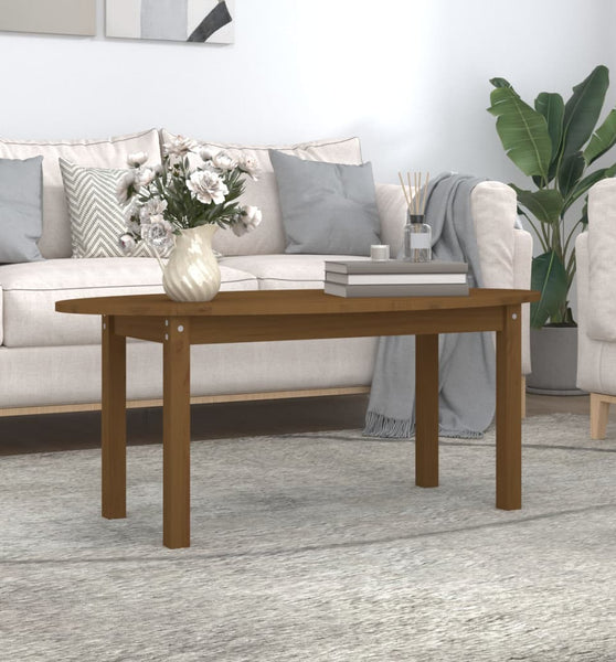 Couchtisch Honigbraun 110x55x45 cm Massivholz Kiefer