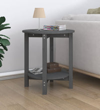Couchtisch Grau Ø 55x60 cm Massivholz Kiefer