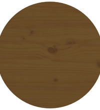 Couchtisch Honigbraun Ø 55x60 cm Massivholz Kiefer