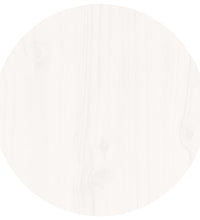 Couchtisch Weiß Ø 40x60 cm Massivholz Kiefer