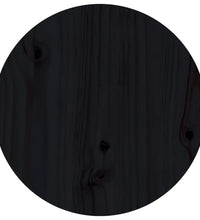 Couchtisch Schwarz Ø 40x60 cm Massivholz Kiefer