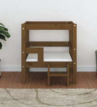 Hundebett Honigbraun 55,5x53,5x60 cm Massivholz Kiefer