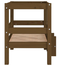 Hundebett Honigbraun 55,5x53,5x60 cm Massivholz Kiefer