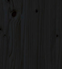 Hundebett Schwarz 55,5x53,5x60 cm Massivholz Kiefer