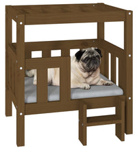 Hundebett Honigbraun 65,5x43x70 cm Massivholz Kiefer