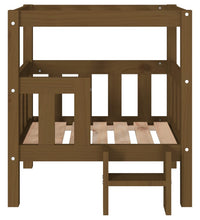 Hundebett Honigbraun 65,5x43x70 cm Massivholz Kiefer