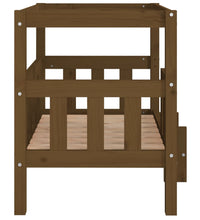 Hundebett Honigbraun 75,5x63,5x70 cm Massivholz Kiefer