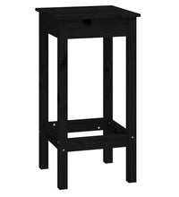 9-tlg. Bar-Set Schwarz Massivholz Kiefer