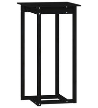 3-tlg. Bar-Set Schwarz Massivholz Kiefer