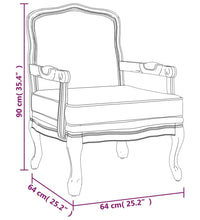 Sessel Dunkelgrau 64x64x90 cm Stoff