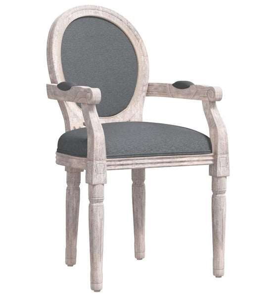 Esszimmerstuhl Dunkelgrau 54x56x96,5 cm Stoff