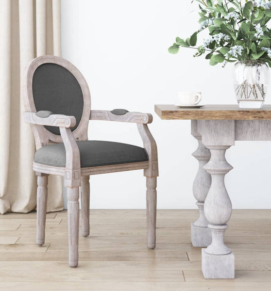 Esszimmerstuhl Dunkelgrau 54x56x96,5 cm Stoff