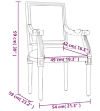 Stuhl 54x59x99 cm Leinen