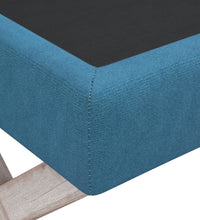 Hocker mit Stauraum Blau 110x45x49 cm Samt