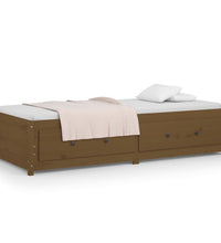 Tagesbett Honigbraun 80x200 cm Massivholz Kiefer