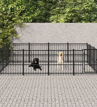 Outdoor-Hundezwinger Stahl 11,58 m²