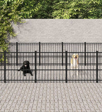 Outdoor-Hundezwinger Stahl 14,11 m²