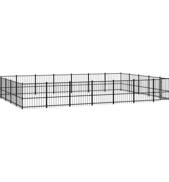Outdoor-Hundezwinger Stahl 32,93 m²