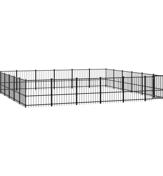 Outdoor-Hundezwinger Stahl 33,87 m²