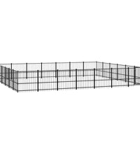 Outdoor-Hundezwinger Stahl 39,52 m²