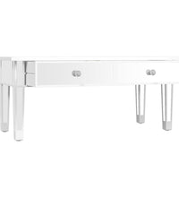 Spiegel-Couchtisch 106x45x45 cm Holzwerkstoff und Glas