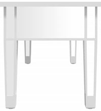 Spiegel-Couchtisch 106x45x45 cm Holzwerkstoff und Glas