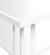 Spiegel-Couchtisch 106x45x45 cm Holzwerkstoff und Glas