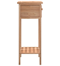 Beistelltisch mit Schublade 25x25x60 cm Massivholz Nussbaum