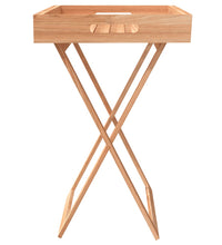 Tabletttisch Klappbar 52x36x56,5 cm Massivholz Nussbaum