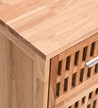 Badschrank 42x29x82 cm Massivholz Nussbaum