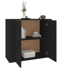 Sideboard Schwarz 80x33x70 cm Holzwerkstoff