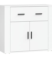 Sideboard Weiß 80x33x70 cm Holzwerkstoff