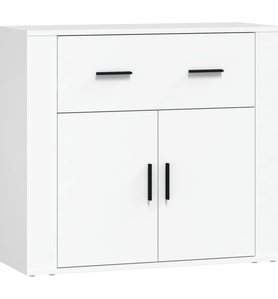 Sideboard Weiß 80x33x70 cm Holzwerkstoff