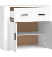 Sideboard Weiß 80x33x70 cm Holzwerkstoff