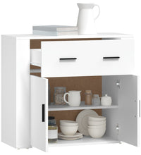Sideboard Weiß 80x33x70 cm Holzwerkstoff
