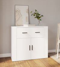 Sideboard Weiß 80x33x70 cm Holzwerkstoff