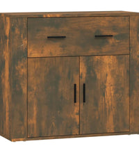Sideboard Räuchereiche 80x33x70 cm Holzwerkstoff