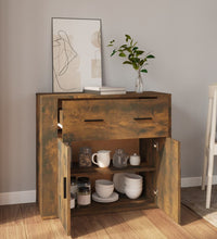 Sideboard Räuchereiche 80x33x70 cm Holzwerkstoff