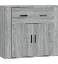 Sideboard Grau Sonoma 80x33x70 cm Holzwerkstoff