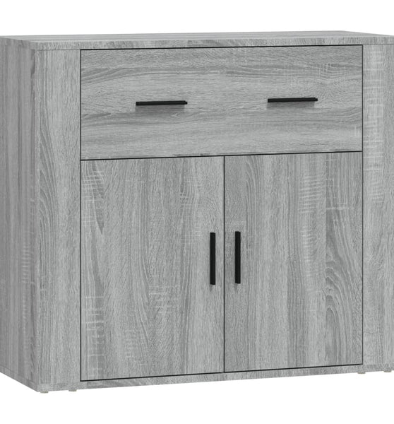 Sideboard Grau Sonoma 80x33x70 cm Holzwerkstoff