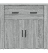 Sideboard Grau Sonoma 80x33x70 cm Holzwerkstoff