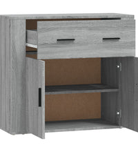 Sideboard Grau Sonoma 80x33x70 cm Holzwerkstoff