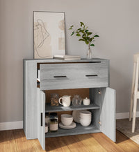 Sideboard Grau Sonoma 80x33x70 cm Holzwerkstoff