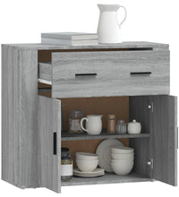 Sideboard Grau Sonoma 80x33x70 cm Holzwerkstoff