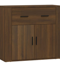 Sideboard Braun Eichen-Optik 80x33x70 cm Holzwerkstoff