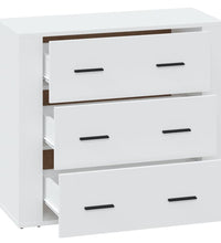 Sideboard Weiß 80x33x70 cm Holzwerkstoff