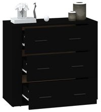 Sideboard Schwarz 80x33x70 cm Holzwerkstoff