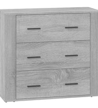 Sideboard Grau Sonoma 80x33x70 cm Holzwerkstoff