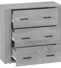 Sideboard Grau Sonoma 80x33x70 cm Holzwerkstoff