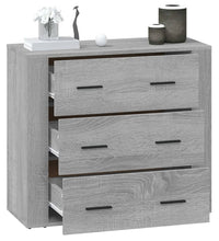 Sideboard Grau Sonoma 80x33x70 cm Holzwerkstoff